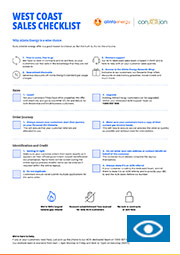 Western Australia Sales-Checklist